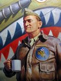 Lieutenant General Claire Lee Chennault (September 6, 1893 – July 27, 1958), was an American military aviator. A contentious officer, he was a fierce advocate of fight-interceptor aircraft during the 1930s when the U.S. Army Air Corps was focused primarily on high-altitude bombardment. Chennault retired in 1937, went to work as an aviation trainer and adviser in China, and commanded the 'Flying Tigers' during World War II, both the volunteer group and the uniformed units that replaced it in 1942.