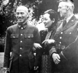 Chiang Kai-shek (October 31, 1887 – April 5, 1975) was a political and military leader of 20th century China. He is known as Jiǎng Jièshí or Jiǎng Zhōngzhèng in Mandarin.<br/><br/>

Soong May-ling or Soong Mei-ling, also known as Madame Chiang Kai-shek (traditional Chinese: 宋美齡; simplified Chinese: 宋美龄; pinyin: Sòng Měilíng; March 5, 1898 – October 23, 2003) was a First Lady of the Republic of China (ROC), the wife of former President Chiang Kai-shek (蔣中正 / 蔣介石).<br/><br/>

General Joseph Warren Stilwell (March 19, 1883 – October 12, 1946) was a United States Army four-star General known for service in the China Burma India Theater. His caustic personality was reflected in the nickname 'Vinegar Joe'.