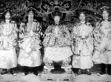 Emperor Khải Định (8 October 1885 – 6 November 1925) was the 12th Emperor of the Nguyễn Dynasty in Vietnam. His name at birth was Prince Nguyễn Phúc Bửu Đảo. He was the son of Emperor Đồng Khánh, but he did not succeed him immediately. He reigned only nine years: 1916 - 1925.